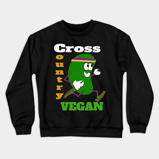 Cross Country Vegan Runner Crewneck Sweatshirt by PoetandChef